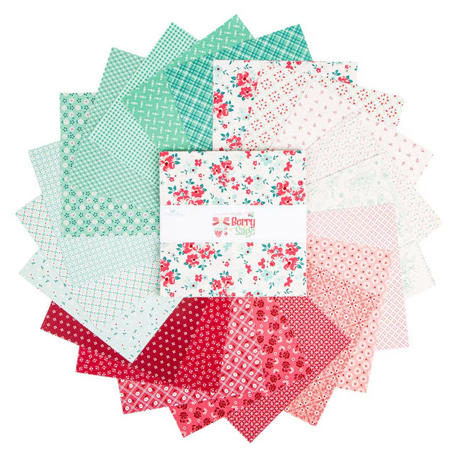 Riley Blake Berry & Sage ~ 10 INCH Stacker, 42 Pcs