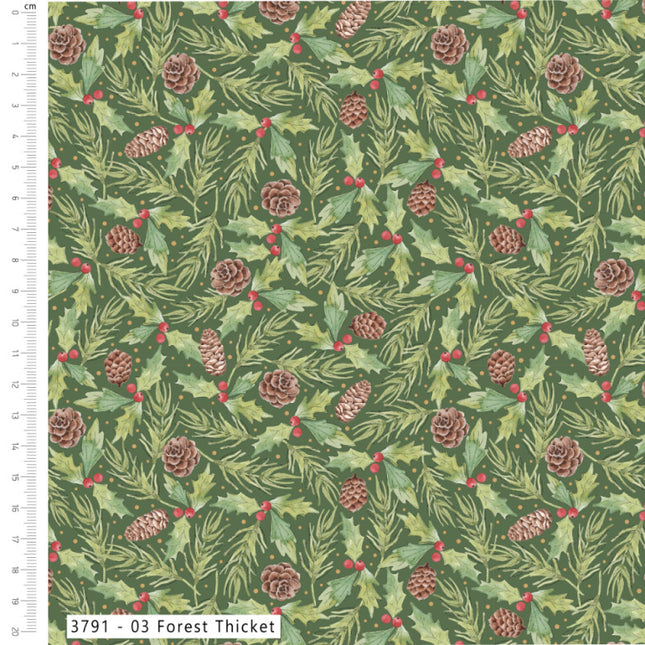 Craft Cotton Co. Yuletide Burrow Forest Thicket: 3791-03