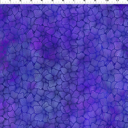 In The Beginning Fabrics Dear Clara - Purple Bloom 10DCL-2