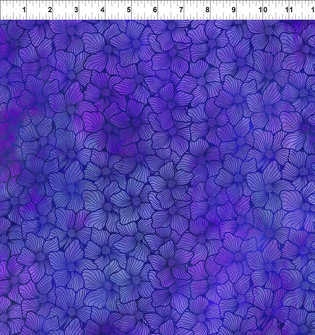In The Beginning Fabrics Dear Clara - Purple Bloom 10DCL-2