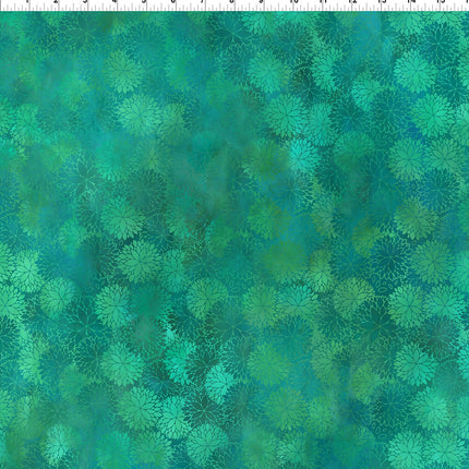 In The Beginning Fabrics Dear Clara - Teal Mums 14DCL-1