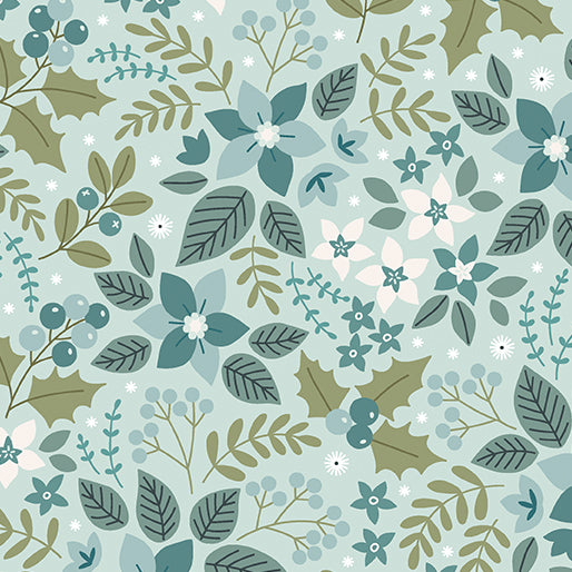 Benartex Holly & Hearth ~ Yule Frost: 1726024B