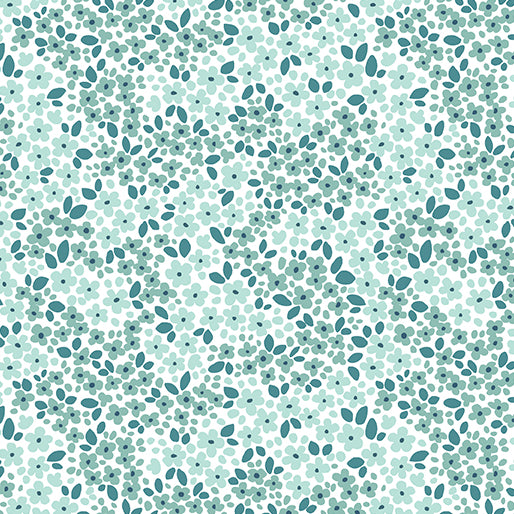 Benartex Holly & Hearth ~ Winter Jasmine Frost: 1726324B