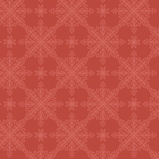 Benartex Holly & Hearth ~ Frosted Windowpanes Mulled Wine: 1726486B