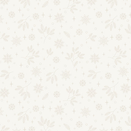Benartex Holly & Hearth ~ Flurries Birch: 1726507B