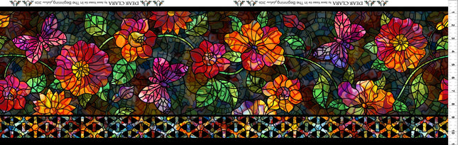 In The Beginning Fabrics Dear Clara - Black Border 1DCL