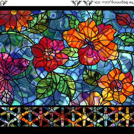 In The Beginning Fabrics Dear Clara - Blue Border 1DCL-2