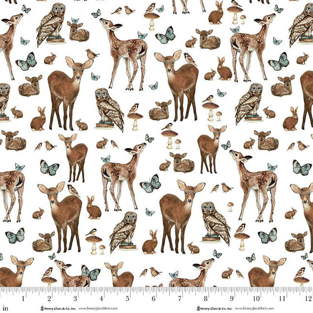 Henry Glass Whimsical Wood ~ Allover Animals Multi 2230-13