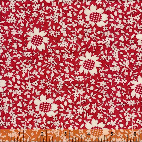 Windham Fabrics Storybook '22 Gingham Flower; Red