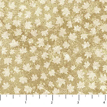 Northcott Oh Canada 14 - Stonehenge Small Cream Leaves Beige 29022-12
