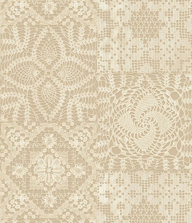 Marcus Fabrics LACE 108" QUILT BACK: QB541966D  TAN