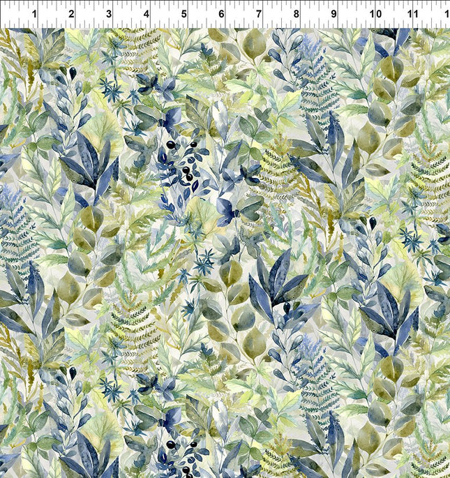 In The Beginning Fabrics Sanctuary ~ Leaves Green 4SA-1
