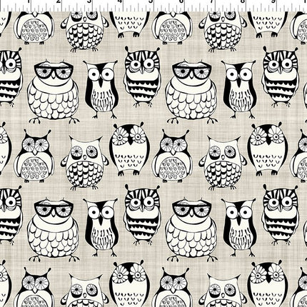 In The Beginning Sketchbook: 4SK-1 Owls Taupe