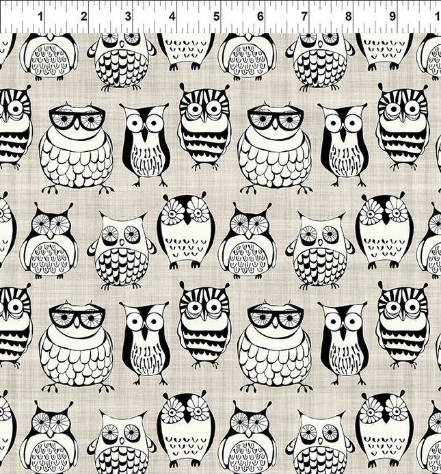 In The Beginning Sketchbook: 4SK-1 Owls Taupe
