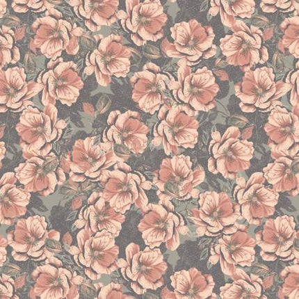 Camelot Rosalind Grey ~ Grey Camellia Blossoms 50250202-01