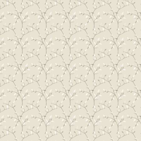 Camelot Rosalind Grey ~ Dark Cream Twigs 50250204-01