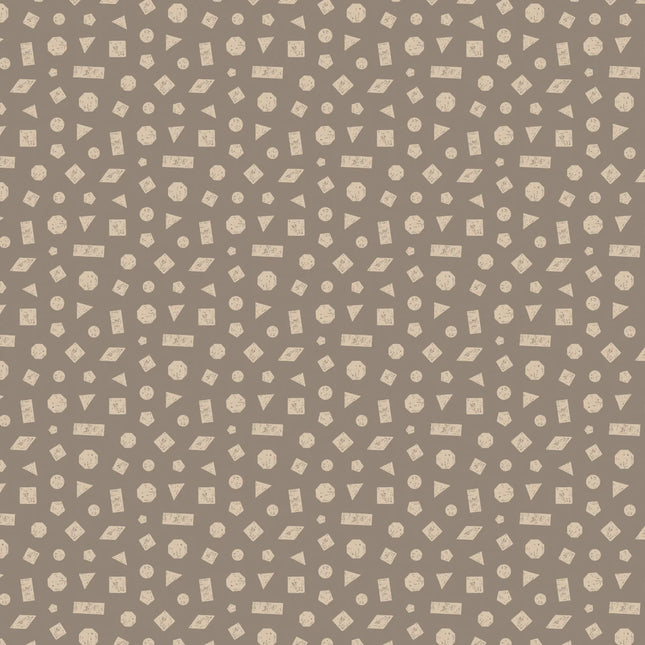 Camelot Pawsitively Adorable - Tossed Shape: Dark Taupe