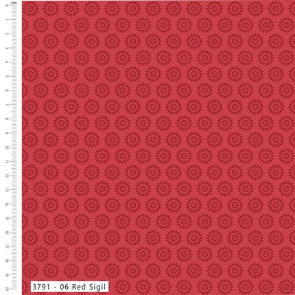 Craft Cotton Co. Yuletide Burrow Red Sigil 3791-06