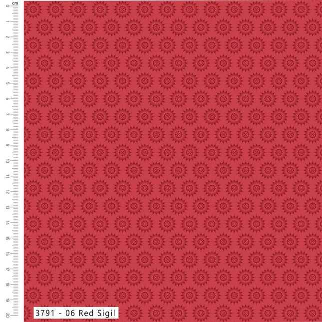 Craft Cotton Co. Yuletide Burrow Red Sigil 3791-06