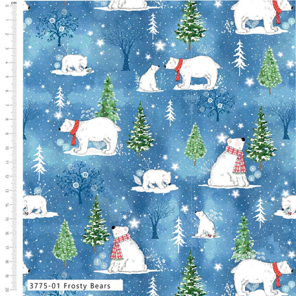 Craft Cotton Co. A-Roar A-Frost – Frosty Bears by Susan Wheeler
