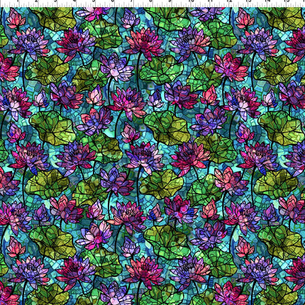 In The Beginning Fabrics Dear Clara - Multi Water Lilies 5DCL-1