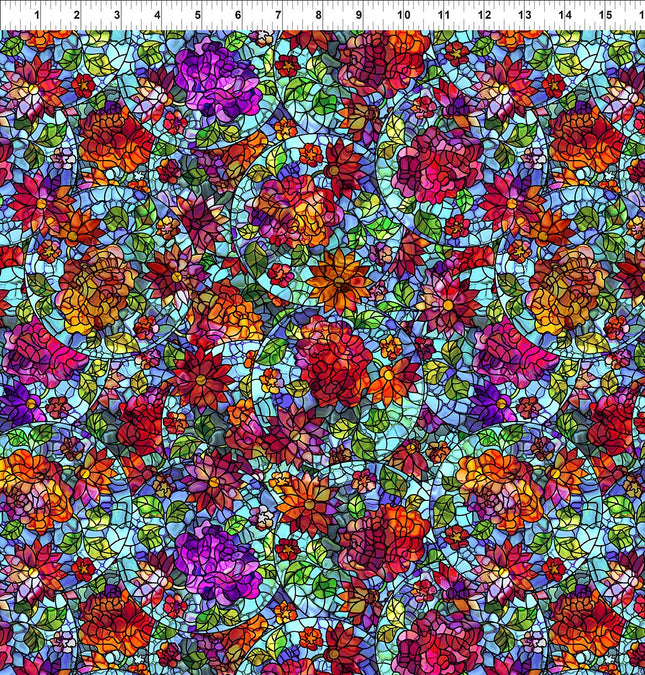 In The Beginning Fabrics Dear Clara - Multi Roses 6DCL-1