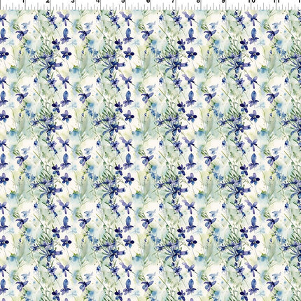 In The Beginning Fabrics Sanctuary ~ Pansy Cream 6SA-1