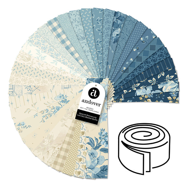 Andover Special Delivery - 2.5 Inch Strip Roll - 40 Cuts Each SKU: 2S-SPEC-40