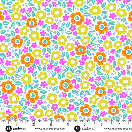 Andover Ghostly Garden ~ Floral Fright Multi A-10197-L