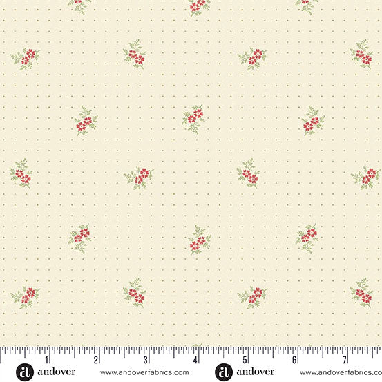 Andover Snow Flurry by Laundry Basket Quilts Sweet Treat Cream: A-10309-L