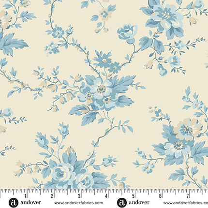 Andover Special Delivery by Laundry Basket Quilts Heirloom Rose Breeze SKU: A-10468-BL