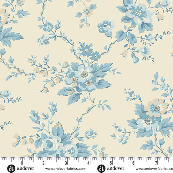 Andover Special Delivery by Laundry Basket Quilts Heirloom Rose Breeze SKU: A-10468-BL