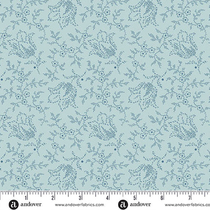 Andover Special Delivery by Laundry Basket Quilts Garden Tulip Sky SKU: A-10472-B