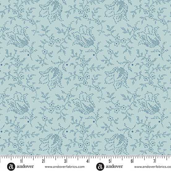 Andover Special Delivery by Laundry Basket Quilts Garden Tulip Sky SKU: A-10472-B