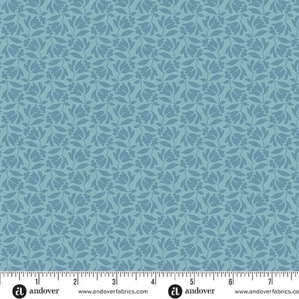Andover Special Delivery by Laundry Basket Quilts Lilybell Faded Blue SKU: A-10474-B1