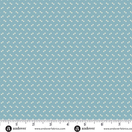 Andover Special Delivery by Laundry Basket Quilts Double Daisy Blueberry SKU: A-10478-B