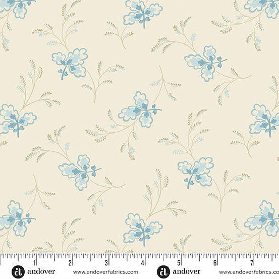 Andover Special Delivery by Laundry Basket Quilts Floating Leaves Tranquil SKU: A-10480-L