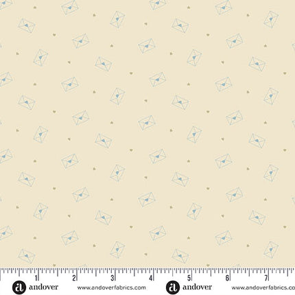 Andover  Special Delivery by Laundry Basket Quilts Love Letters Stationary Special Delivery by Laundry Basket Quilts Love Letters Stationary SKU: A-10486-L