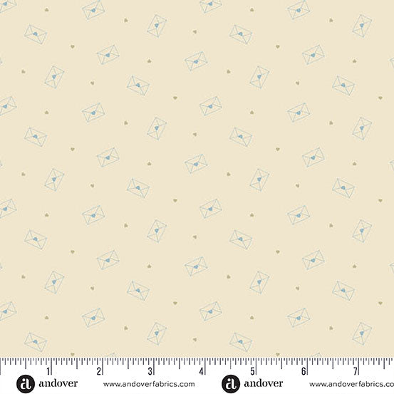 Andover  Special Delivery by Laundry Basket Quilts Love Letters Stationary Special Delivery by Laundry Basket Quilts Love Letters Stationary SKU: A-10486-L