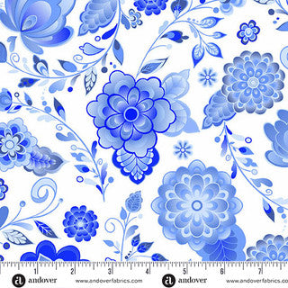 Andover Amsterdam by Libs Elliott Floret Delftware: A-1690-LB