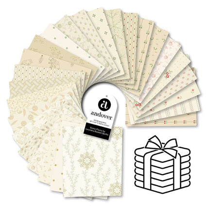 Andover Snow Flurry - Fat Quarter Bundle - 26 PCS: FQ-SNOW-26