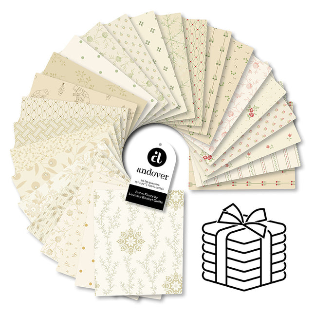 Andover Snow Flurry - Fat Quarter Bundle - 26 PCS: FQ-SNOW-26