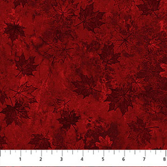 Northcott Oh Canada 14 - Stonehenge Small Tonal Leaves – C29018-26