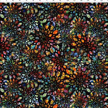 In The Beginning Fabrics Dear Clara - Black Kaleidoscope 8DCL-1