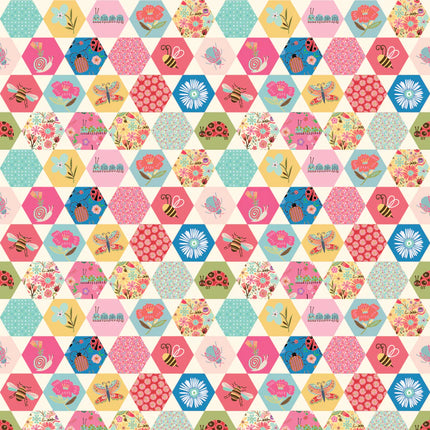 Poppie Cotton Hey Love Bug ~ Hexi Love Bug BG25148