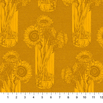 Anna Maria Textiles Sunflowers Saffron AMT1004-54L