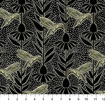 Anna Maria Textiles Indelible Humming Black AMT1007-99L