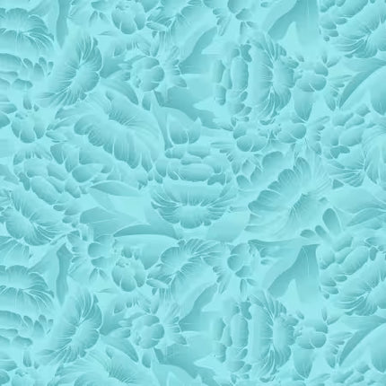 Blank Quilting ~ Aqua Ombre Floral 118in WIDEBACK: BQ4895-75
