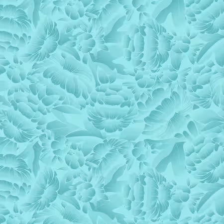 Blank Quilting ~ Aqua Ombre Floral 118in WIDEBACK: BQ4895-75