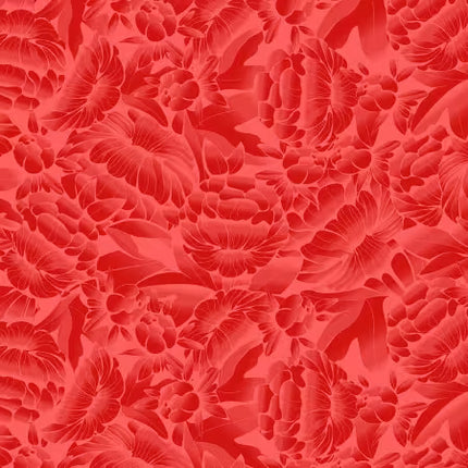 Blank Quilting ~ Cherry red Ombre Floral 118in WIDEBACK: # BQ4895-88
